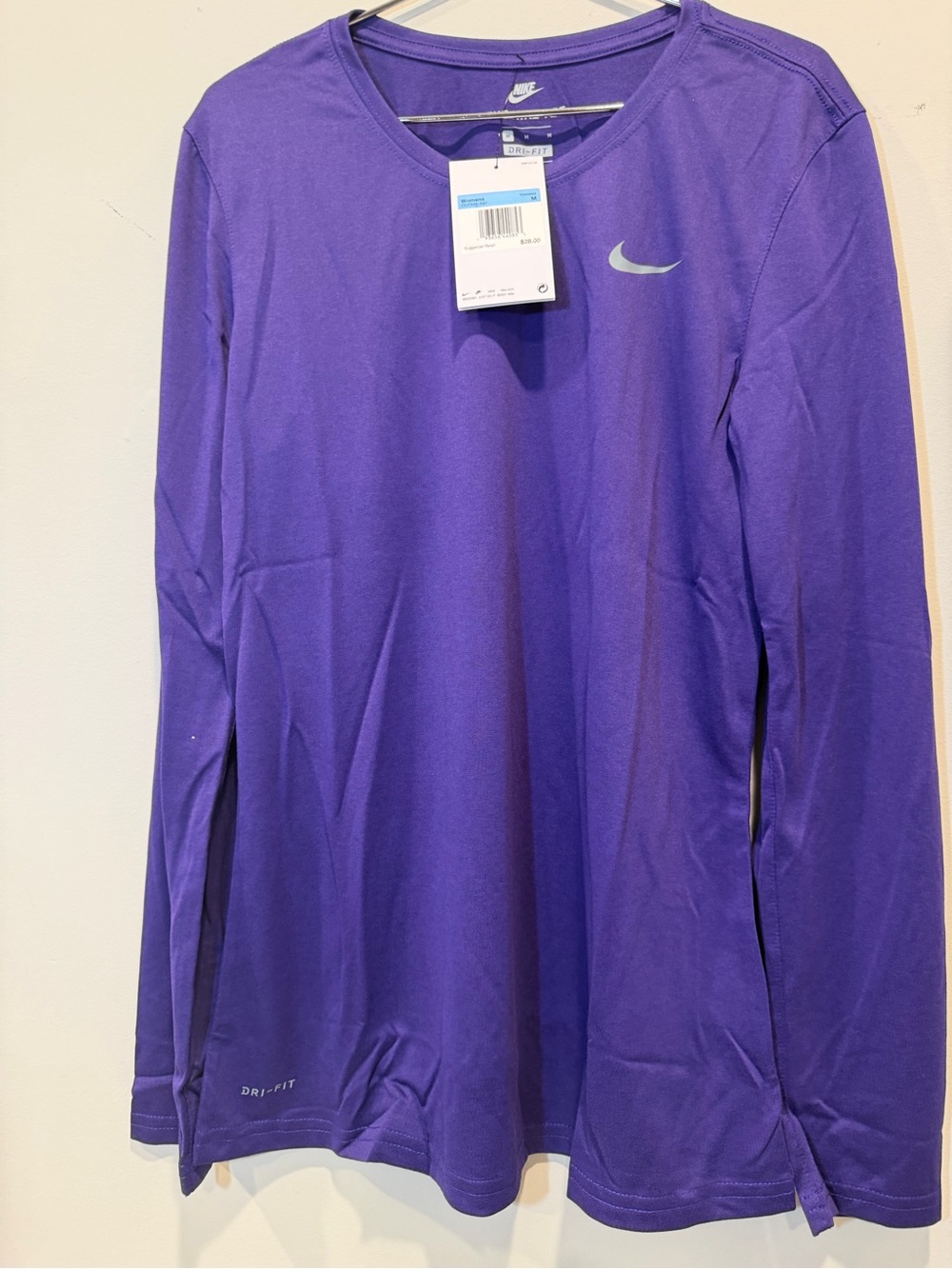 Nike Women’s Dri-FIT Long Sleeve Shirt - Purple